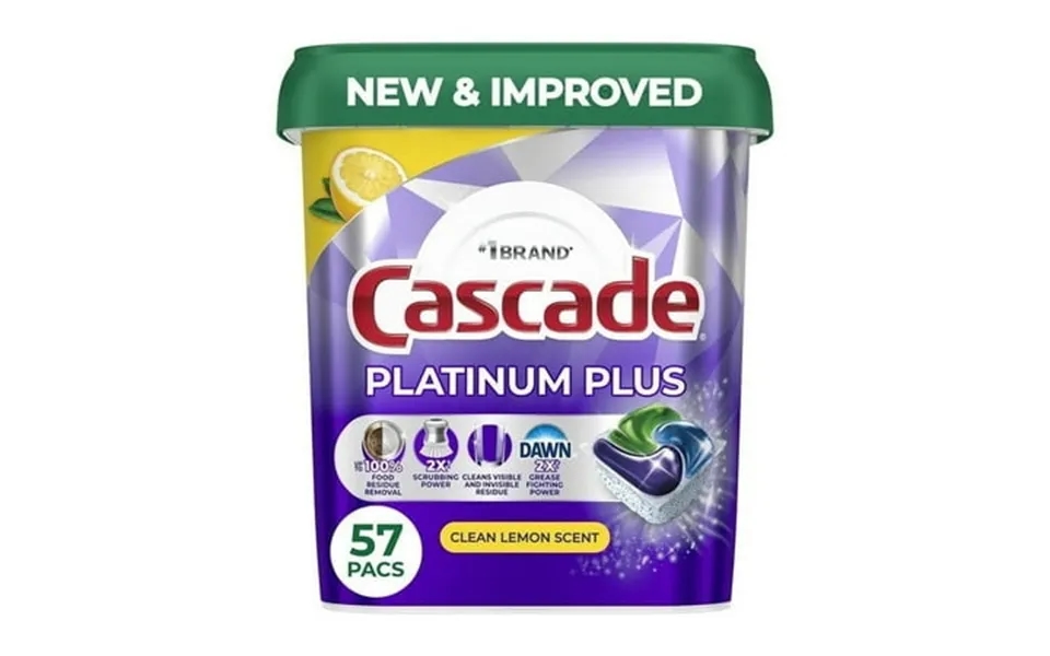 Cascade Platinum Plus Dishwasher Pods Dishwasher Detergent Dish Detergent Soap Lemon 174 Count