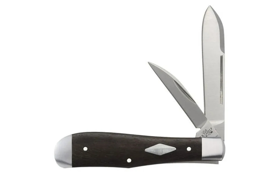 Case Xx Knives Smooth Ebony Wood Eureka Jack 154-cm Stainless 1 300 Pocket Knife 07423