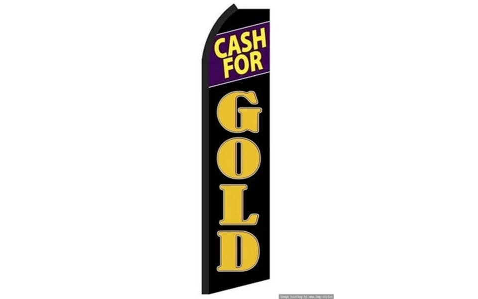 Cash For Gold Swooper Flag With Pole Advertisement Business Flags Feather Flag