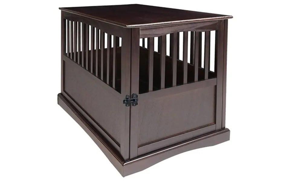 Casual Home Pet Crate End Table-espresso