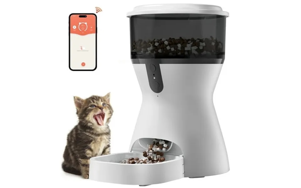 Catlk Automatic Cat Feeders 4l Timed Cat Dry Food Dispenser Dual Power Supply Voice Recording Anti-clog Design 2