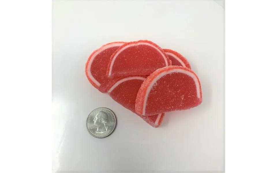 Cavalier Candies Fruit Slices Cherry Flavor Jelly Candy 1 Pound