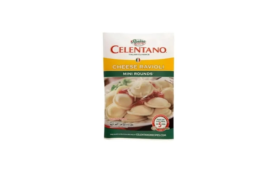 Celentano Rosina Food Pre-cooked Ravioli Mini Cheese 24oz Pack Of 12
