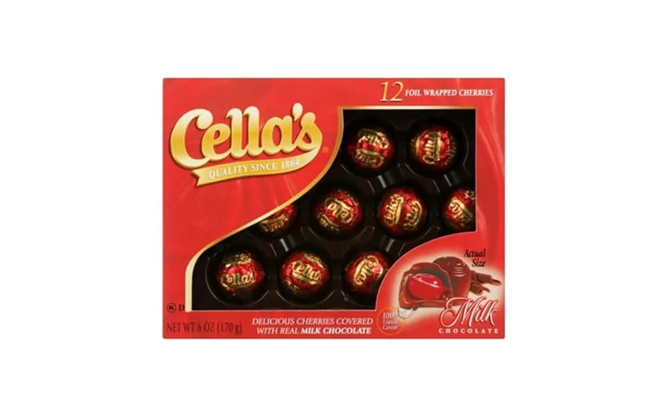 Cella S Chocolate Covered Cherries Peanut Free Gluten Free 6 Oz 12 Count