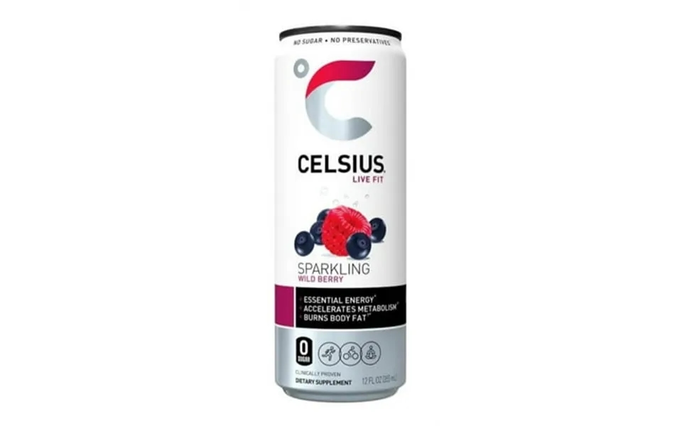 Celsius Live Fit Sparkling Wild Berry Essential Energy Drink 12oz
