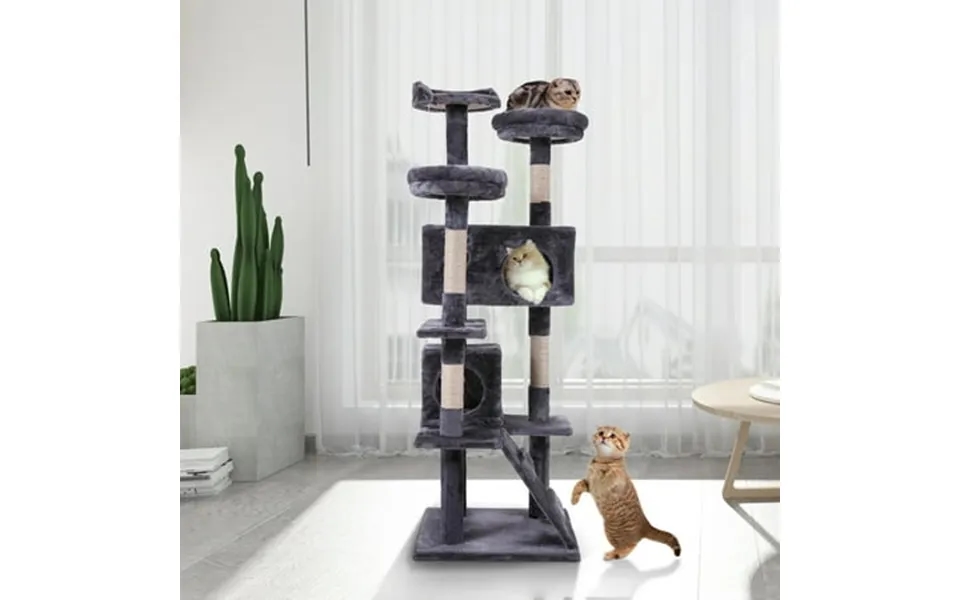 Cfowner 59-in Cat Tree & Condo Scratching Post Tower