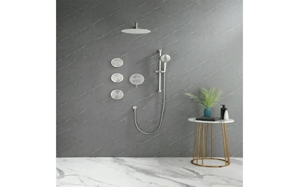 Cfowner Shower Faucets Sets Wall Mounted Shower Faucet Set For Bathroom Shower System With Shower Head Hand Shower Slide