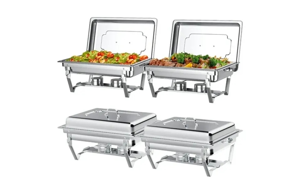Chafing Dish Buffet Set 4 Pack Tinana 8qt Stainless Steel Chafing Dishes For Buffet Chafers And Buffet Warmers Sets For