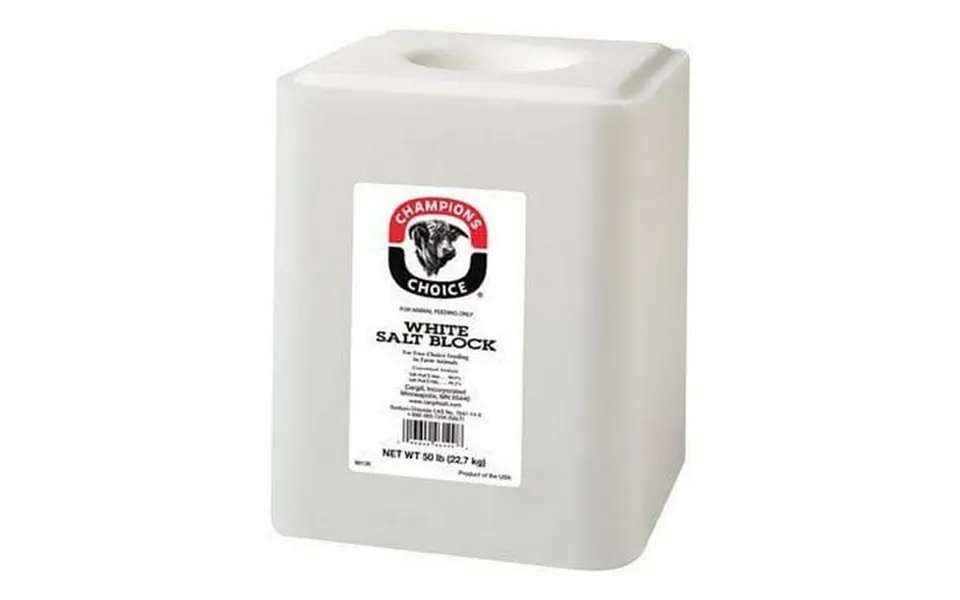 Champions Choice Plain White Salt Block 50 Lb.