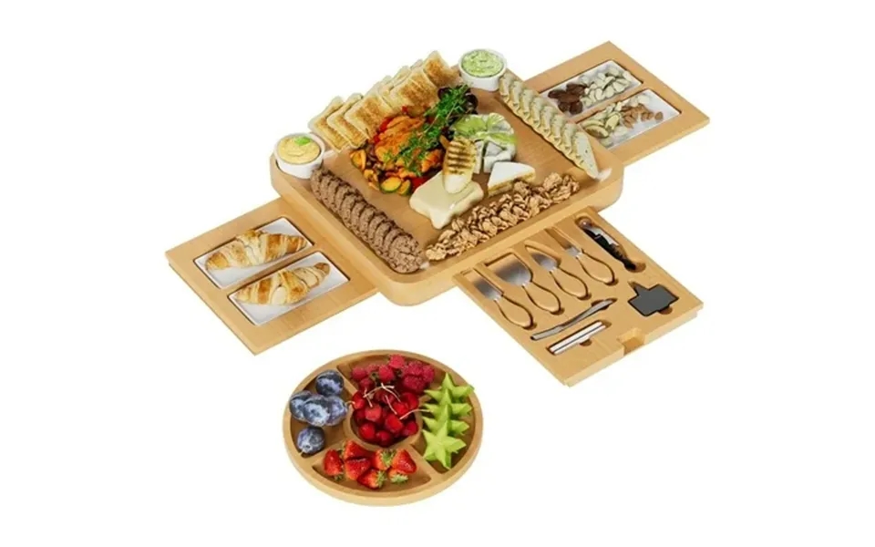Charcuterie Boards Gift Set Charcuterie Board Charcuterie Cheese Boards And Knife Set Bamboo Wine Meat Cheese Tray Platt