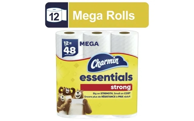 Charmin Toilet Paper Essentials Strong 12 Mega Rolls product image
