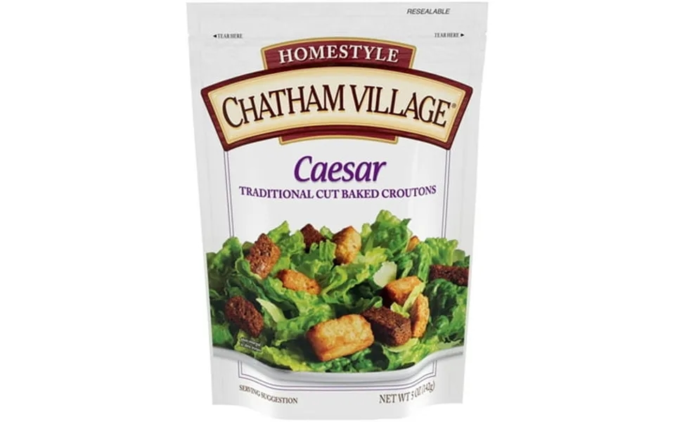 Chatham Village Homestyle Caesar Croutons 5 Oz. Bag