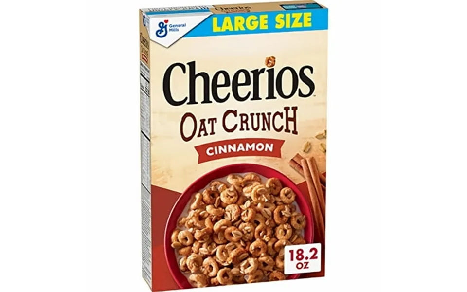 Cheerios Cinnamon Oat Crunch Cereal 18.2 Oz Pack Of 18