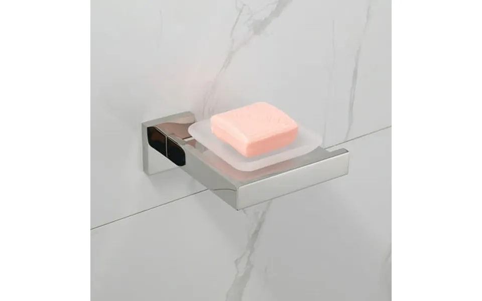 Cheers.us Rust-proof 304 Stainless Steel Square Soap Holder With Removable Dish Silver Bathroom Accessories Soap Dispens