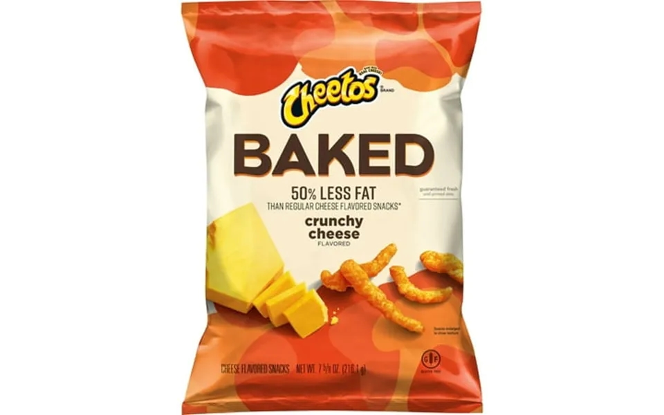Cheetos Oven Baked Crunchy Cheese Snacks 7.625 Oz. Bag Pack Of 6