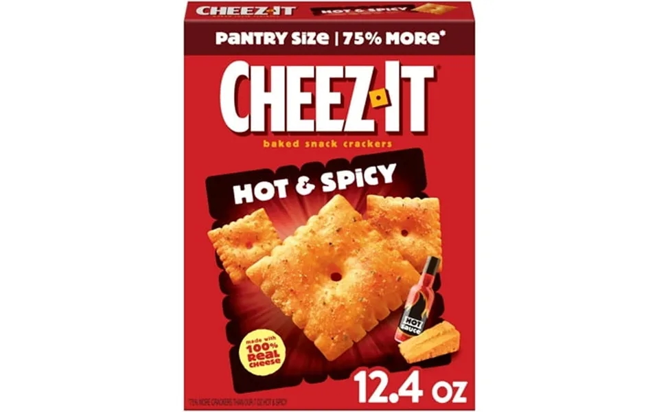Cheez-it Hot And Spicy Cheese Crackers Baked Snack Crackers 12