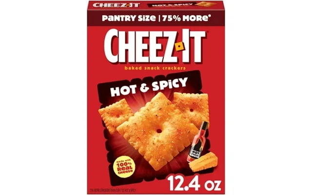 Cheez-it Hot And Spicy Cheese Crackers Baked Snack Crackers 12 product image