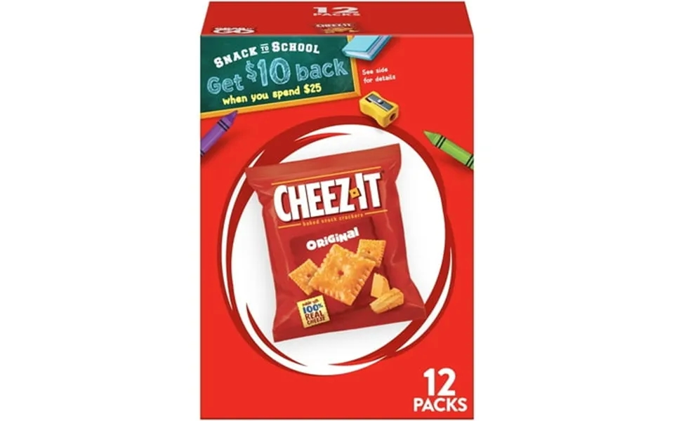 Cheez-it Original Cheese Crackers Baked Snack Crackers 12 Count