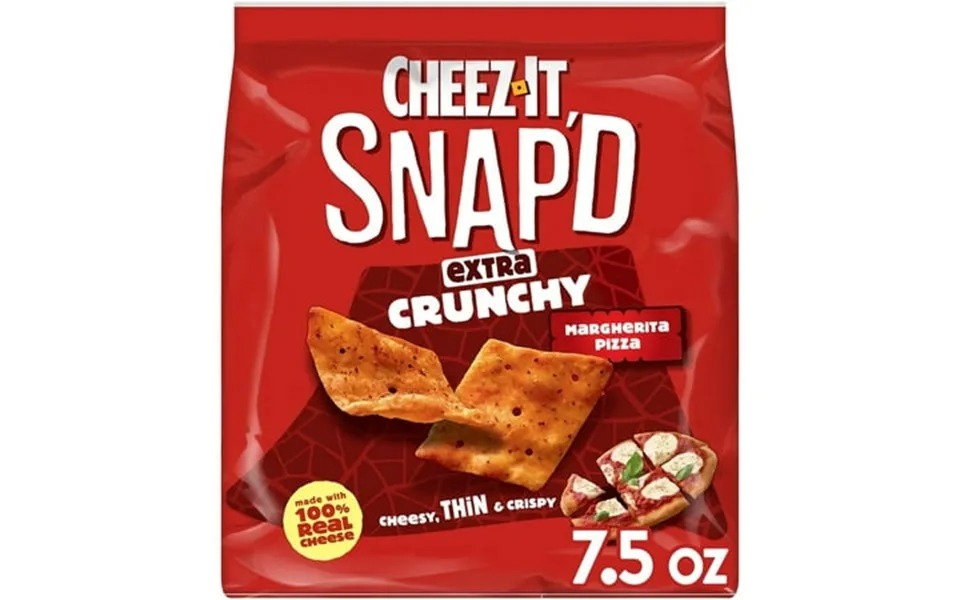 Cheez-it Snap D Crackers Extra Crunchy Thin Crust Margherita Pizza - 7