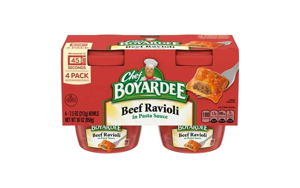 Chef Boyardee Beef Ravioli Microwave Meal Pack Of 14
