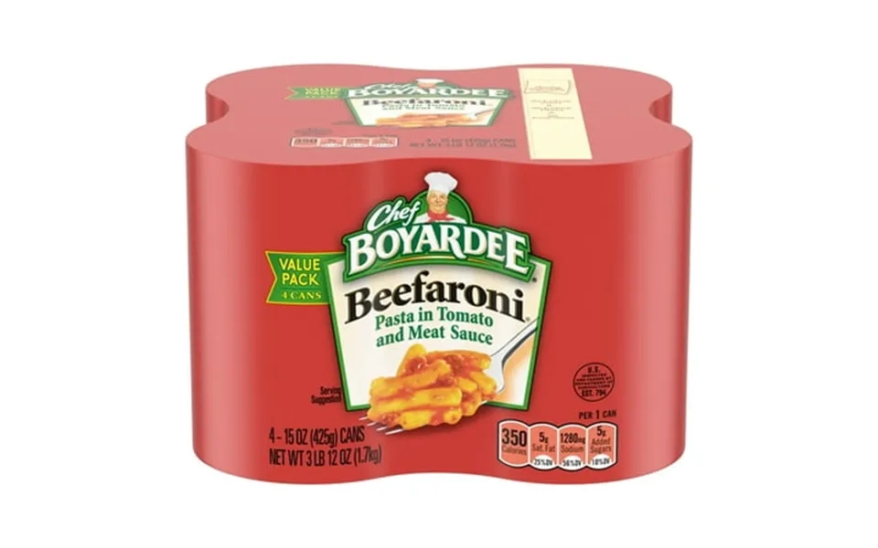 Chef Boyardee Beefaroni In Tomato And Meat Sauce Ready-to-eat Meal 15 Oz