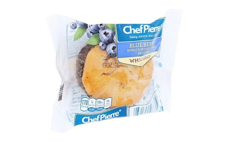 Chef Pierre Individually Wrapped Whole Grain Blueberry Muffin 2 Ounce -- 48 Per Case