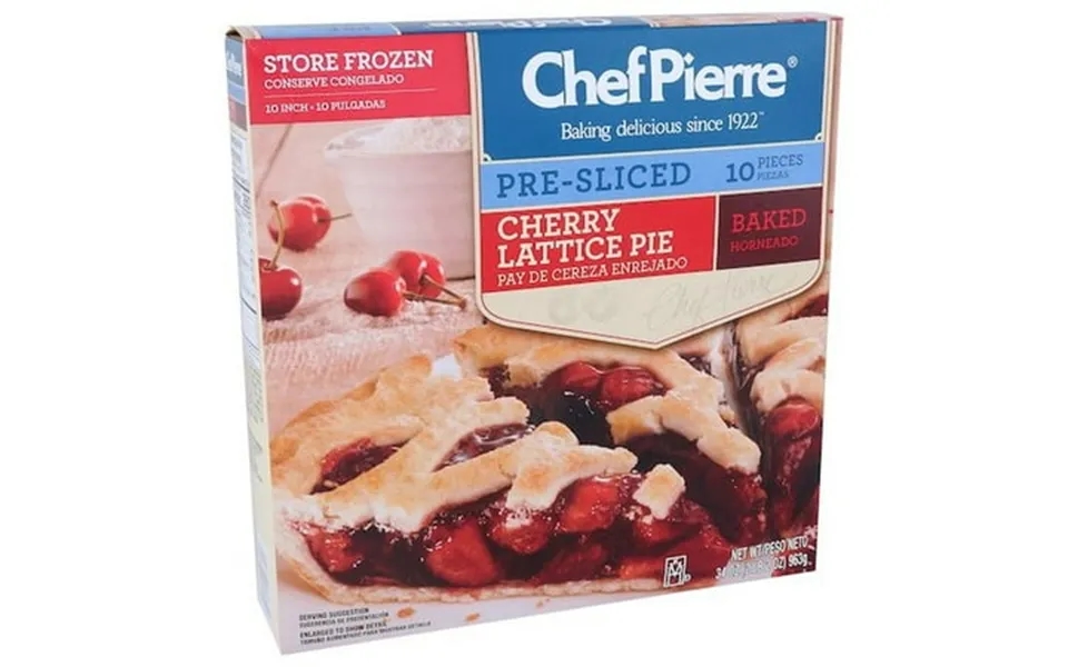 Chef Pierre Pre Sliced Cherry Lattice Pie 2.125 Pound -- 6 Per Case