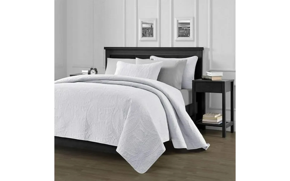 Chezmoi Collection Austin 3-piece Oversized Bedspread Coverlet Set Lightweight Reversible Bedding Cover For All Season W