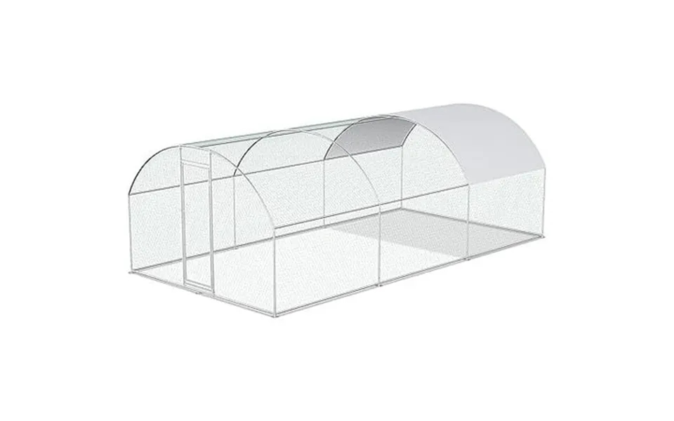 Chicken Coop Large Metal Chicken House Chicken Coops For 40 Chickens Poultry Cage With Waterproof Cover For Rabbits Duck