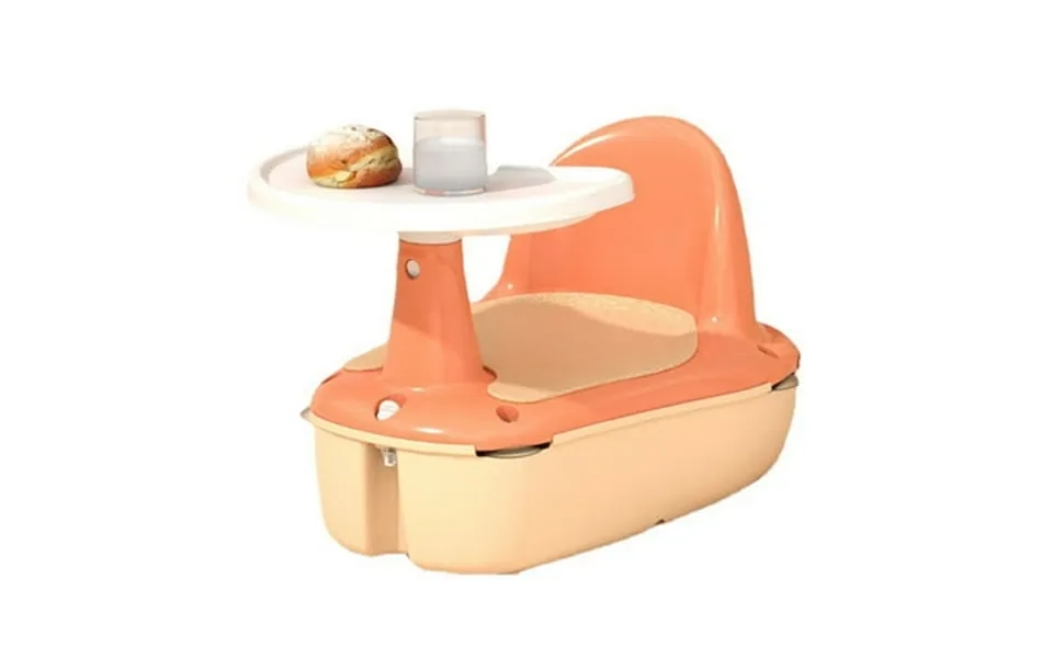 Children S Dining Chair Eating Bath Seat Portable Baby Bath Stool Baby Dining Table Multifunctional Storage Sled-orange-