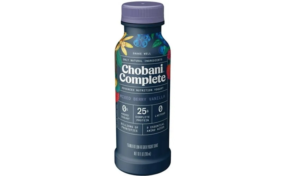 Chobani Complete Mixed Berry Vanilla Greek Yogurt Drink 10 Fluid Ounce -- 8 Per Case