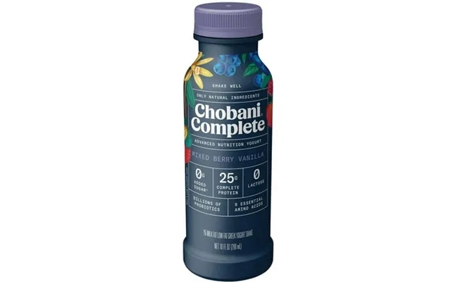 Chobani Complete Mixed Berry Vanilla Greek Yogurt Drink 10 Fluid Ounce -- 8 Per Case product image