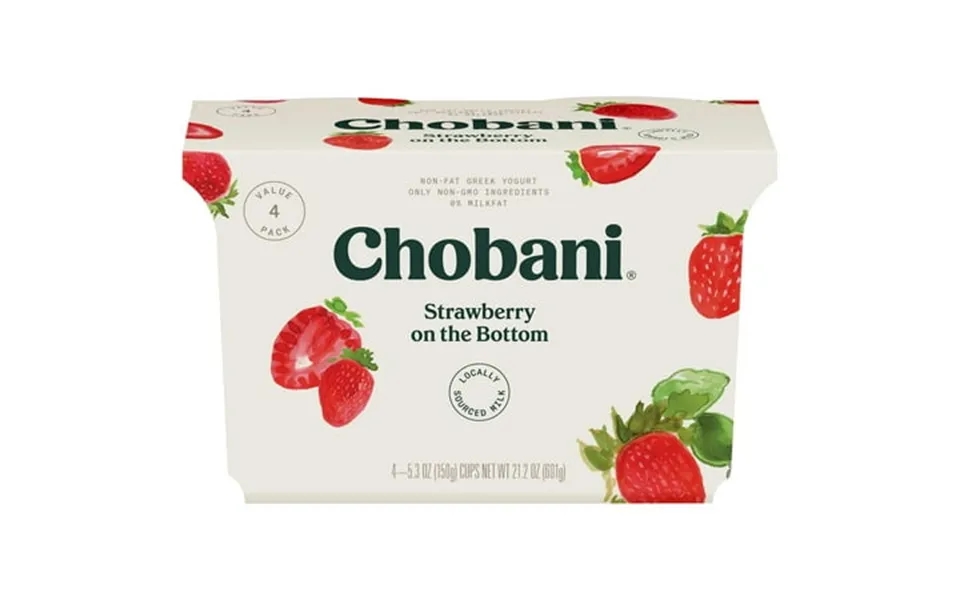 Chobani Greek Yogurt 0 Percent Strawberry 21.2 Ounce -- 6 Per Case