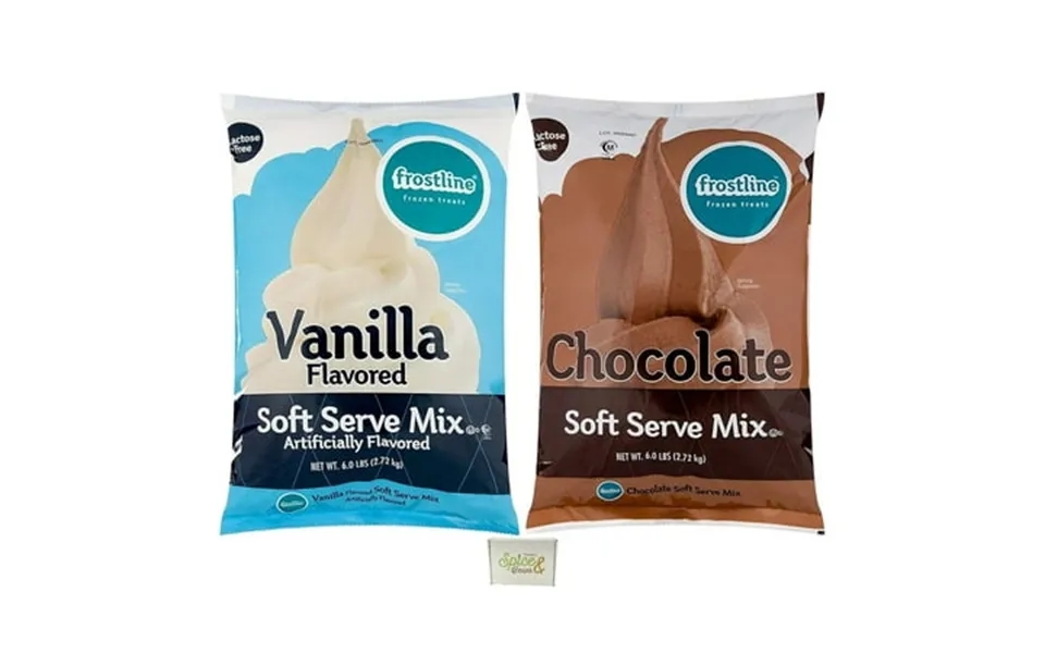 Chocolate & Vanilla Soft Serve Powdered Ice Cream Mix Lactose Free Kosher 6 Lb