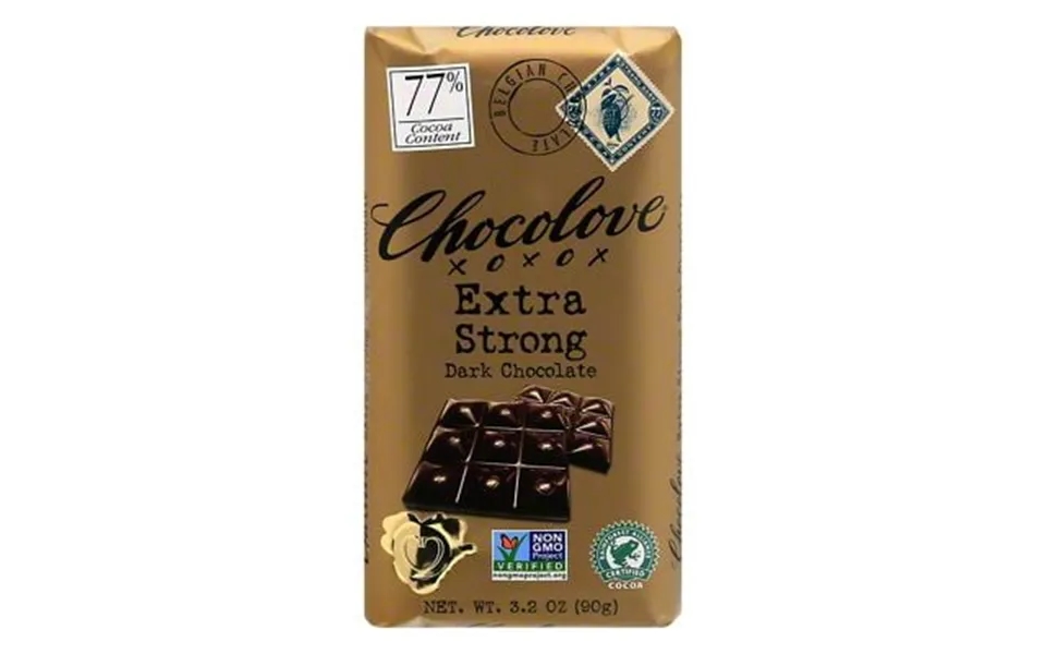 Chocolove Extra Strong Dark Chocolate 3.2 Oz