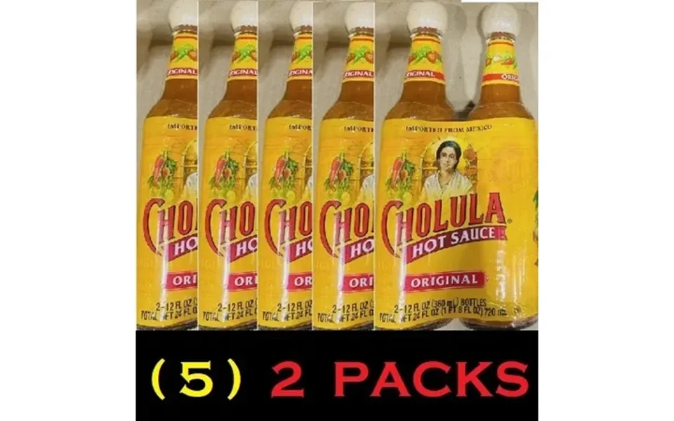 Cholula Mexican Hot Sauce Original Flavor 12 Fl Oz Bottles X2 5 2 Packs