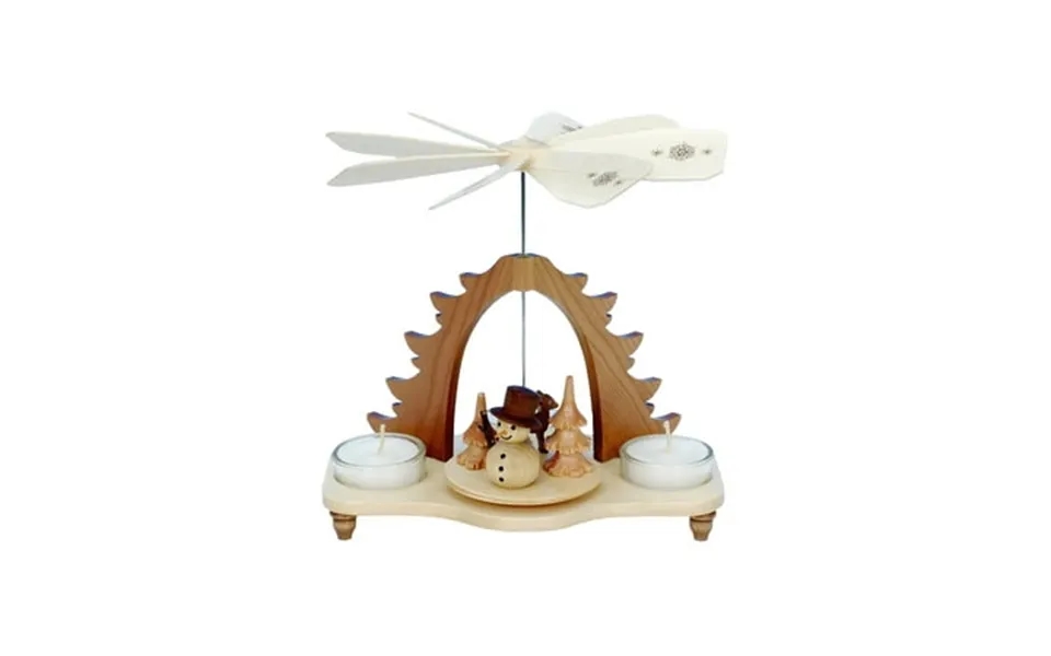 Christian Ulbricht 33-052 Pyramid-snowman-7.5 H W X 7.75 D Brown