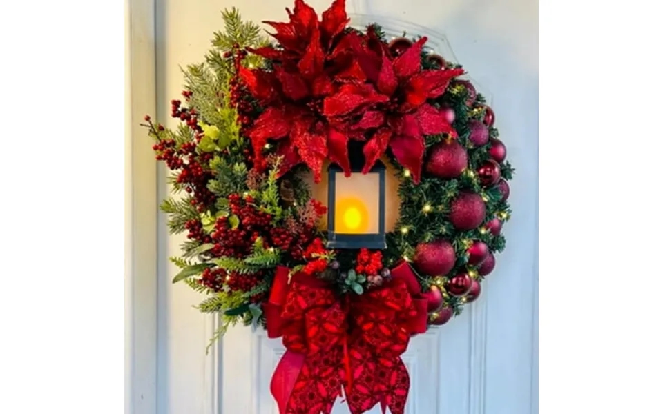 Christmas Nativity Scene Wreath Hanging Wall Plague 16 Inches