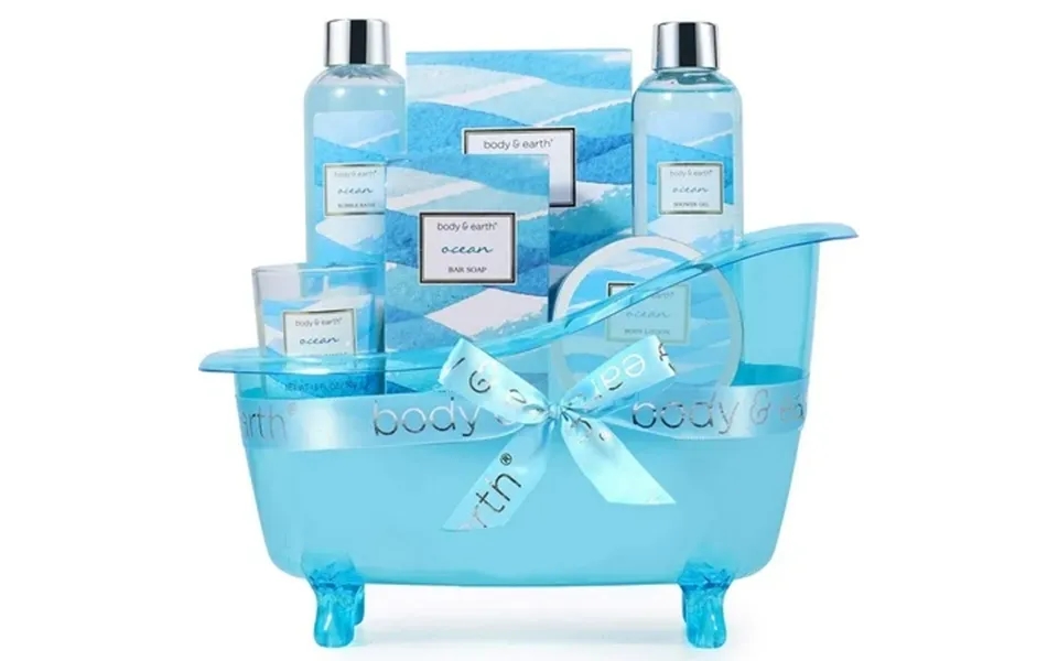 Christmas Spa Gift Sets For Women - Ocean Bath & Body Care Birthday Gifts Baskets For Beauty Holiday 7 Pcs