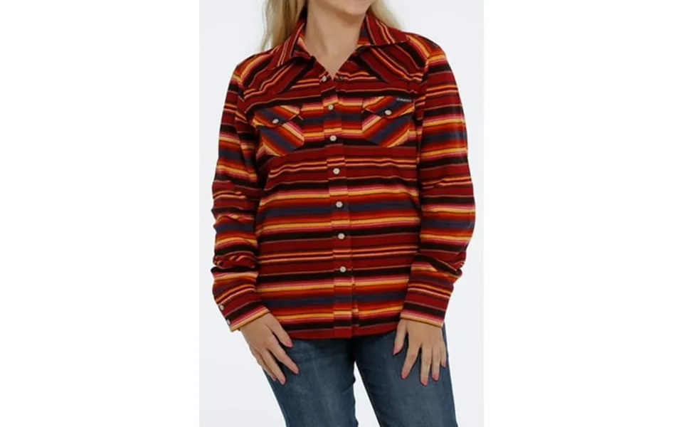 Cinch Ladies Western Jacket Womens Shirt Jac Striped Polar Fleece- Maj9859001