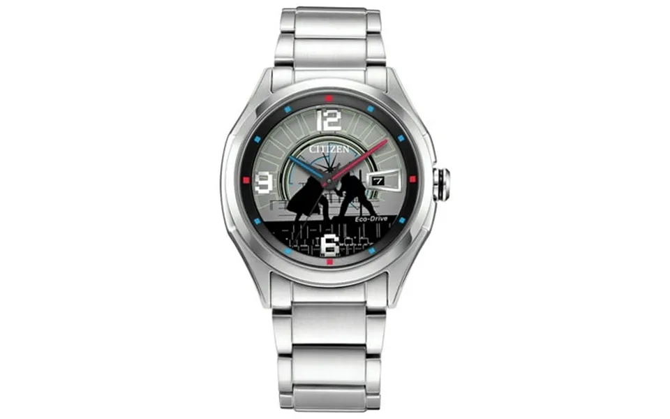 Citizen Men S Eco-drive Star Wars Luke And Darth Vader Duel Bracelet Watch Aw1140-51w