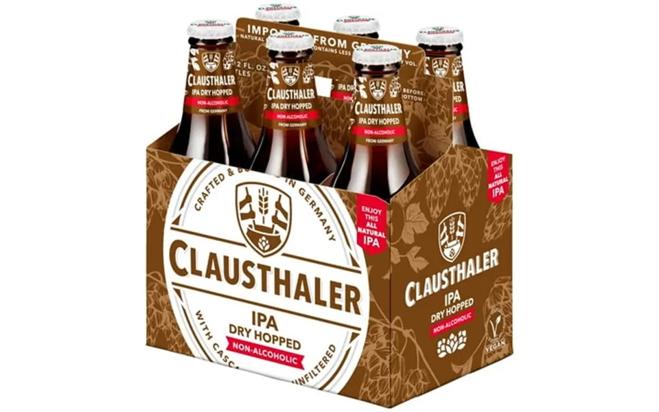 Clausthaler Ipa Non-alcoholic Imported Beer 12 Fluid Ounces Glass Bottles 6 Pack 0