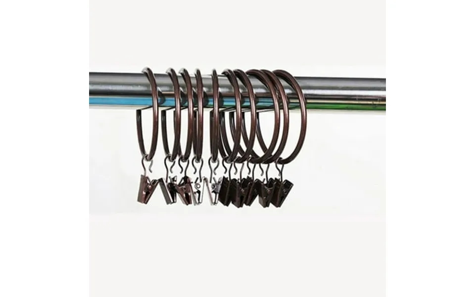 Clearance 10 Pcs Polished Stainless Steel Ball Shower Curtain Rings Clips Curtain Hooks Curtain Accessories