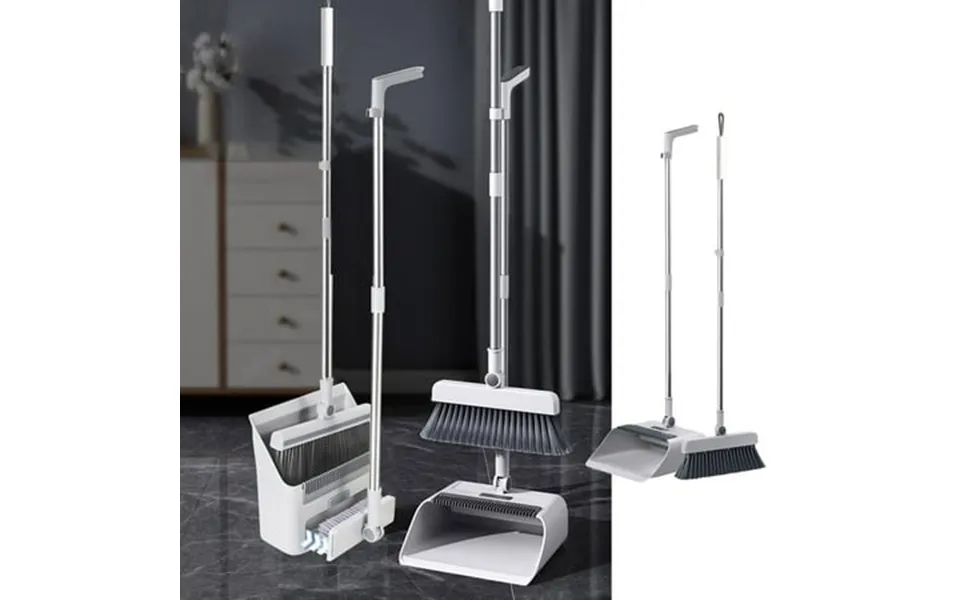Clearance Brooms With Dustpan Combo Set Brooms And Dustpan Set For Home Long Handle Brooms With Dustpan Stand Up Brooms