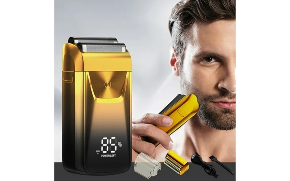 Clearance Electric Shavers For Men 2 In 1 Double Shaver For Men Portable Electric Shaver With 3-speed Shaver Led Digital