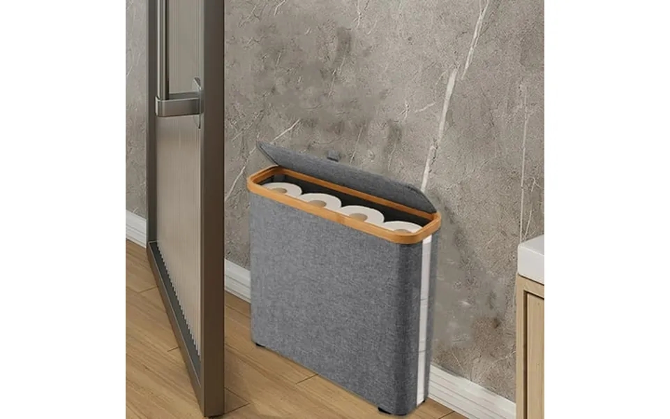 Clearance Uscallm Transparent Toilet Paper Roll Storage Basket Toilet Paper Roll Sundries Nonslip Storage Basket With Li