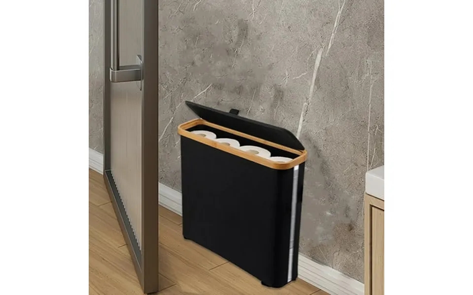 Clearance Uscallm Transparent Toilet Paper Roll Storage Basket Toilet Paper Roll Sundries Nonslip Storage Basket With Li