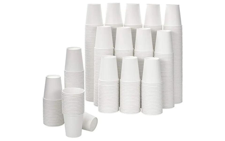 Clerance 16 Oz White Paper Cups Disposable Paper Cups Heavyduty Hot Cold Beverage Drinking Cups For Party Picnic Bbq Tra