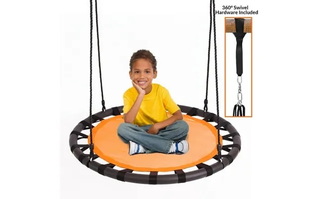 Clevr 40 Tree Net Web Saucer Round Swing Adjustable 71 Height Rope 600 Lbs product image