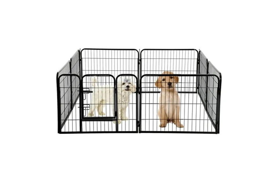 Cl.hpahkl Dog Playpen Indoor Outdoor 8 Panels 40 Height Metal Puppy Playpen Pet Playpen With Door For Small Medium Large